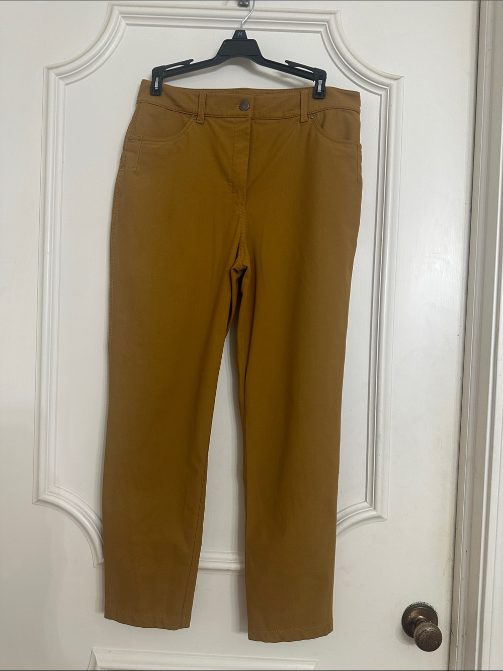 lululemon athletica Straight Leg Pants in Mustard Brown